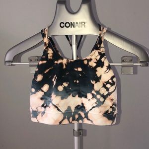 Hard tail tie dye cotton sports bra